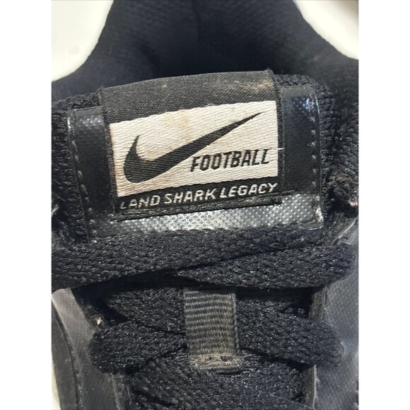 Nike Youth Black White Football Cleats Land Shark Athletic Shoes 4Y - Picture 5 of 16